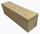 Ver imagem 1 de Puff Baú Decorativo - 1,20 Cm - Bege Escuro Suede Amassado