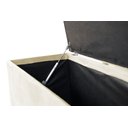 Ver imagem 3 de Puff Baú Decorativo - 1,20cm - Creme Suede Amassado