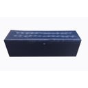 Ver imagem 2 de Recamier Puff Baú Beira de Cama Box Padrão 138cm - Azul Marinho Corino