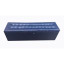 Ver imagem 1 de Recamier Puff Baú Beira de Cama Box Padrão 138cm - Azul Marinho Corino