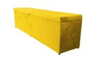 Ver imagem 1 de Recamier Puff Baú Beira de Cama Box Padrão 138cm - Amarelo