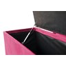 Recamier Puff Baú Beira de Cama Box Padrão 1,38cm - Rosa-choque - 3
