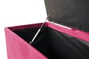 Ver imagem 3 de Recamier Puff Baú Beira de Cama Box Padrão 1,38cm - Rosa-choque