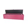 Recamier Puff Baú Beira de Cama Box Padrão 1,38cm - Rosa-choque - 2