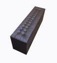 Ver imagem 1 de Recamier Puff Baú Calçadeira para Cama Box Padrão 138cm - Marrom Corino