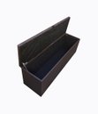 Ver imagem 2 de Recamier Puff Baú Calçadeira para Cama Box Padrão 138cm - Marrom Corino