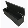 Puff Baú Decorativo - 1,20 Cm - Preto Corino - 3