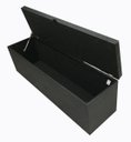 Ver imagem 3 de Puff Baú Decorativo - 1,20 Cm - Preto Corino
