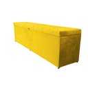 Ver imagem 1 de Recamier Puff Baú Calçadeira - Queen Size - 1,60cm - Amarelo