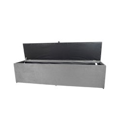 Recamier Puff Baú Calçadeira de Cama Queen Size - 1,60cm - Cinza - 2