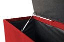 Ver imagem 3 de Recamier Puff Baú Calçadeira de Cama Queen Size- 1,60cm - Vermelho