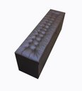 Ver imagem 1 de Recamier Puff Baú Calçadeira de Cama Queen Size - 1,60 Cm - Corino - Marrom