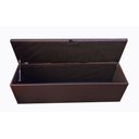 Ver imagem 2 de Recamier Puff Baú Calçadeira de Cama Queen Size - 1,60 Cm - Corino - Marrom