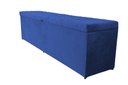 Ver imagem 1 de Recamier Puff Baú Calçadeira de Cama Queen Size - 1,60cm - Azul-royal