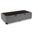 Ver imagem 1 de Cama Box Baú Solteiro Sintético Mega Cama Cinza 88x188x45cm