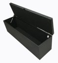 Ver imagem 3 de Recamier Puff Baú Calçadeira - Queen Size - 1,60cm - Preto-corino