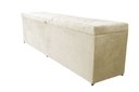 Ver imagem 1 de Recamier Puff Baú Calçadeira - Queen Size - 1,60cm - Creme