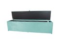 Ver imagem 2 de Recamier Puff Baú Calçadeira - Queen Size - 1,60cm - Azul Tiffany