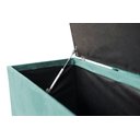 Ver imagem 3 de Recamier Puff Baú Calçadeira - Queen Size - 1,60cm - Azul Tiffany