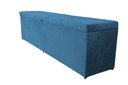 Ver imagem 1 de Recamier Puff Baú Calçadeira - Queen Size - 1,60cm - Azul Aço