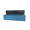 Ver imagem 2 de Recamier Puff Baú Calçadeira - Queen Size - 1,60cm - Azul Aço