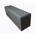 Ver imagem 1 de Recamier Puff Baú Calçadeira - Queen Size - 1,60cm - Cinza-corino