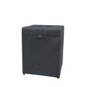 Ver imagem 1 de Puff Baú Estofado em Suede 1 Lugar Quadrado - Cinza Chumbo