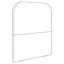Ver imagem 3 de Cabeceira Solteiro 90 Cm com Frame Alana Boucle Bege Artte