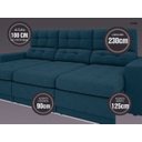 Ver imagem 3 de Sofá 4 Lugares Net Jobim Assento Retrátil e Reclinável 2,30m (L)