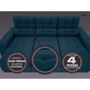 Ver imagem 5 de Sofá 4 Lugares Net Jobim Assento Retrátil e Reclinável 2,30m (L)