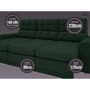 Ver imagem 3 de Sofá 4 Lugares Net Jobim Assento Retrátil e Reclinável 2,30m (L)