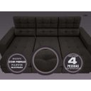 Ver imagem 5 de Sofá 4 Lugares Net Jobim Assento Retrátil e Reclinável 2,30m (L)