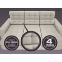 Ver imagem 5 de Sofá 4 Lugares Net Jobim Assento Retrátil e Reclinável 2,30m (L)