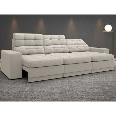 Sofá 4 Lugares Net Jobim Assento Retrátil e Reclinável 2,30m (L)