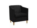 Ver imagem 1 de Poltrona Decorativa Tila Sala Recepção Escritório - Lobo Shopp:preto