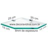 Prateleira Deluxe vidro 25x25 Excelent Grife Kelvin Ortiz - 2