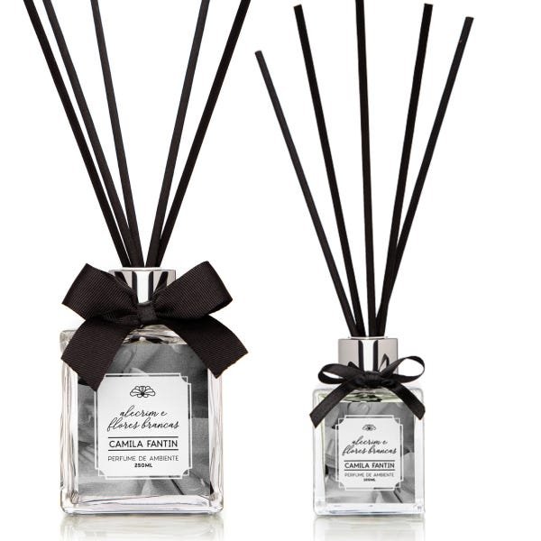 Kit Difusor (Cubo 250 mL) + Difusor (Cubo 100 mL) - Alecrim e Flores Brancas - 1