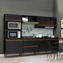 Ver imagem 2 de Nicho Cozinha Modulada Serena Mdp 80x30x31,5cm Preto 0456