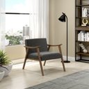 Ver imagem 5 de Kit 2 Poltronas Decorativas Madeira Maciça Assento com Persintas Elásticas Ravena