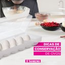 Ver imagem 5 de Organizador de Geladeira Porta Ovos Com Tampa 12 Un Plástico Sanremo