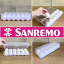 Ver imagem 4 de Organizador de Geladeira Porta Ovos com Tampa 12 un Plástico Sanremo