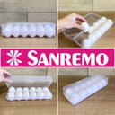 Ver imagem 4 de Organizador de Geladeira Porta Ovos Com Tampa 12 Un Plástico Sanremo