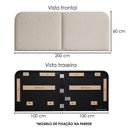 Ver imagem 3 de Cabeceira Modulada King 200 cm Organica com LED Linho Bege Vconcept