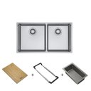 Ver imagem 2 de Cuba Franke de Embutir e Sobrepor em Aço Inox Linea Dupla com Acessórios 18631