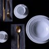 Jogo de Jantar 30 Peças Branco Cerâmica Madeleine Porto Brasil - 1
