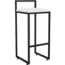 Ver imagem 3 de Kit 02 Banquetas Alta Para Cozinha Sala De Jantar Hanna L02 Preto Corano Branco - Lyam Decor