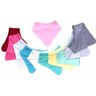 Kit 5 Babador Bandana Bebê Infantil 100% Algodão.:Menina - 2