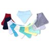 Kit 5 Babador Bandana Bebê Infantil 100% Algodão.:Menino - 2