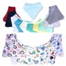 Kit 5 Babador Bandana Bebê Infantil 100% Algodão.:Menino - 4