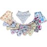Kit 10 Babador Bandana Bebê Infantil 100% Algodão.:Menina - 4